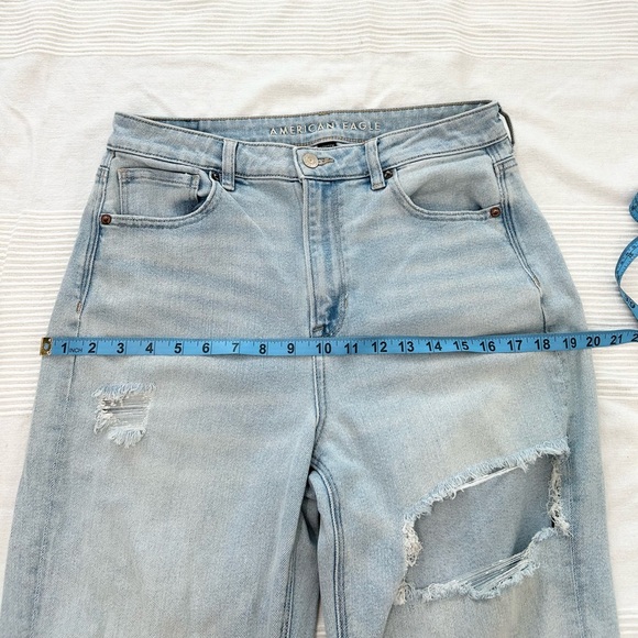 AE Stretch Ripped Mom Straight Jean - Picture 6 of 15